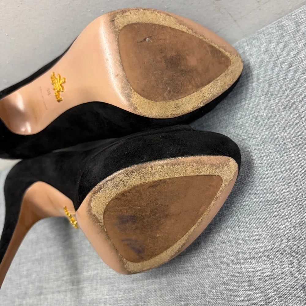 Prada peep toe